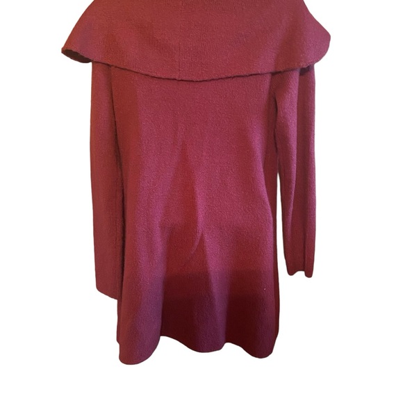 CATO women’s cardigan wrap, sweater burgundy, size small - Picture 2 of 4